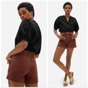 EVERLANE: The Cotton Twill Short Redwood 0